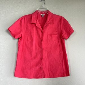 White Stag 100% Cotton Vibrant Pink Button-Up Shirt
